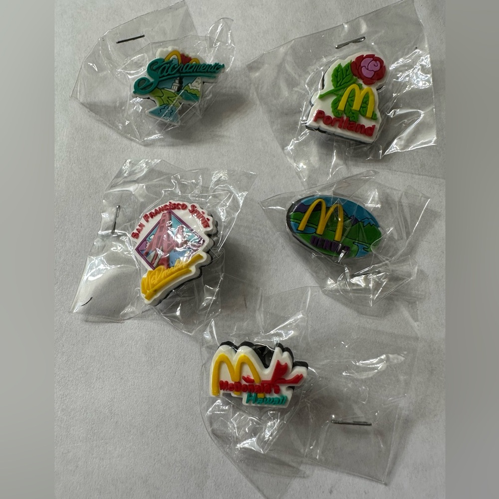 McDonald’s collectible destination pins